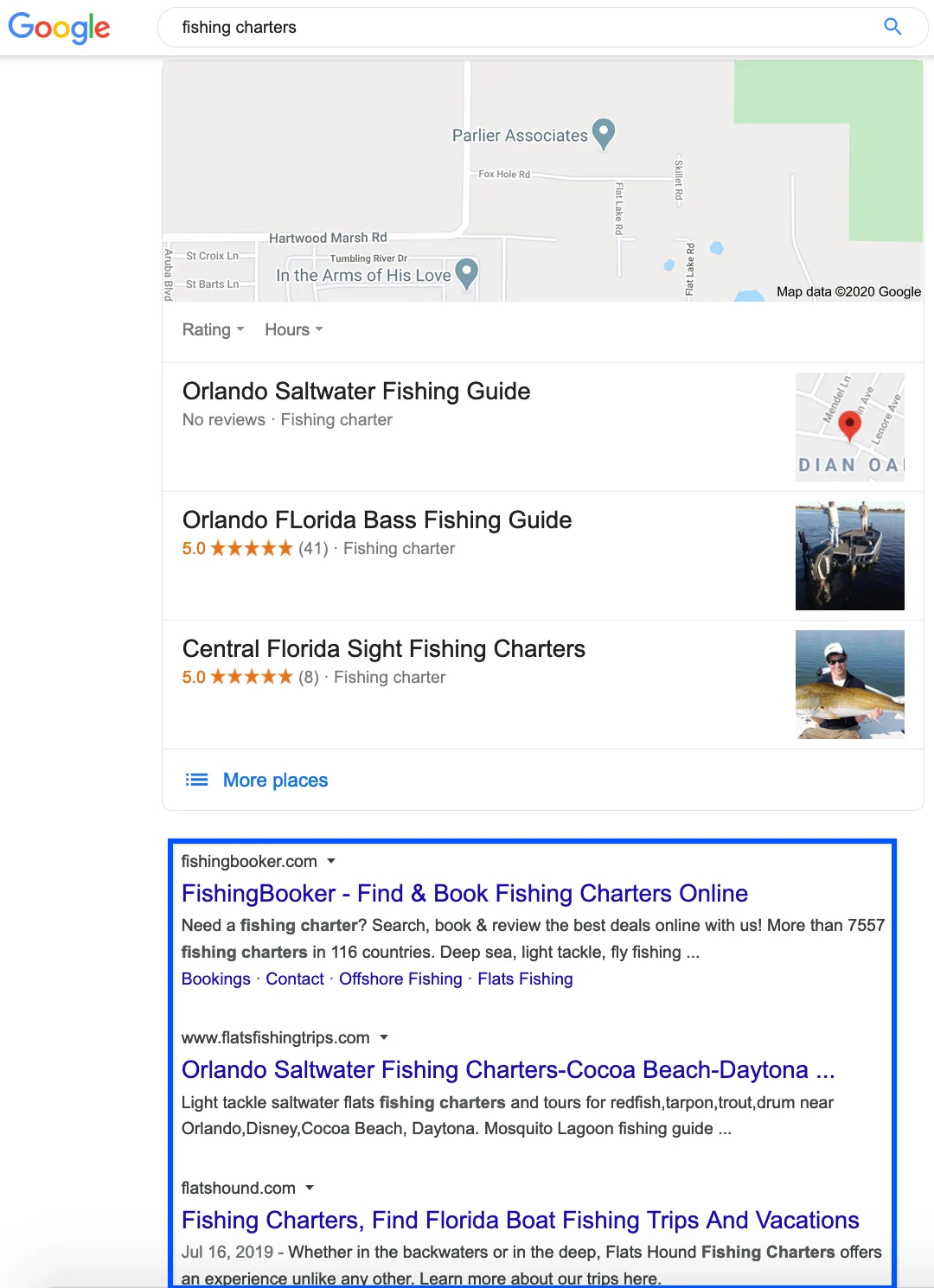 Fishing_Charters_Organic_SEO Fishing Charter Organic SEO Example