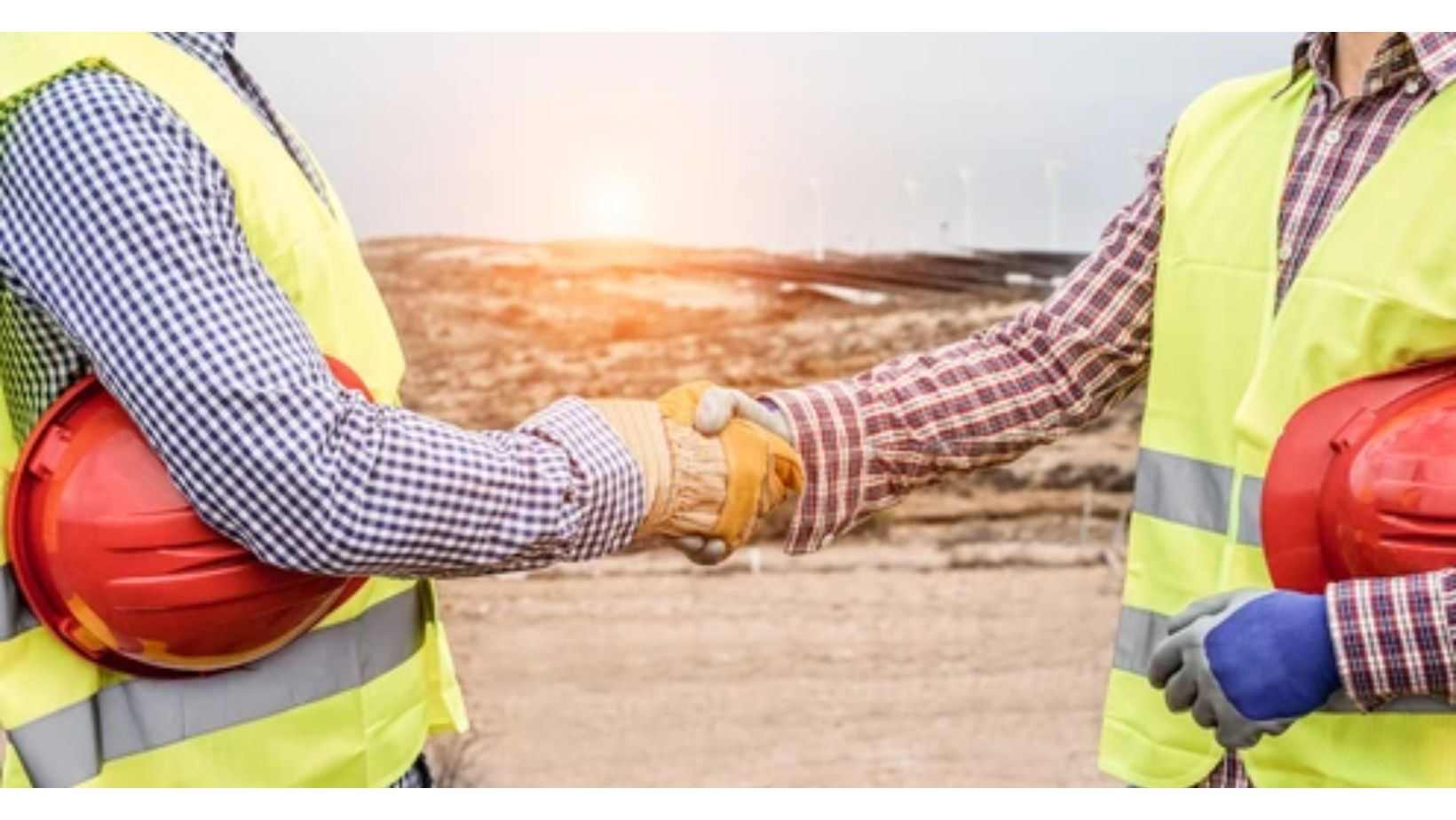 contractors shaking hands, expanding their professional network