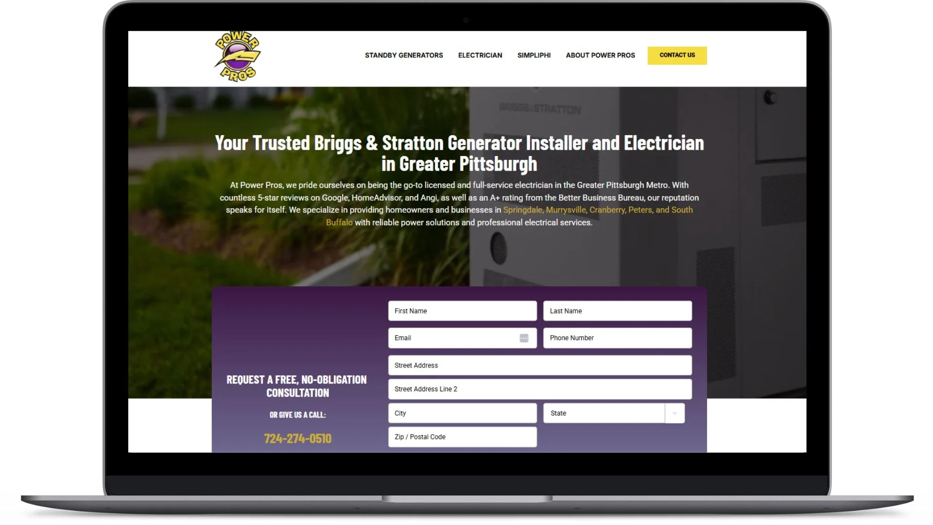 Power Pros Launches New Lead-Driven Website