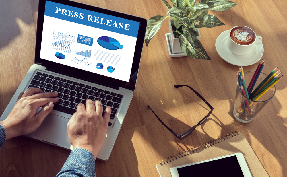 An effective press release that showcases relevant keywords, matches search results and showcases relevant data with authoritative links.
