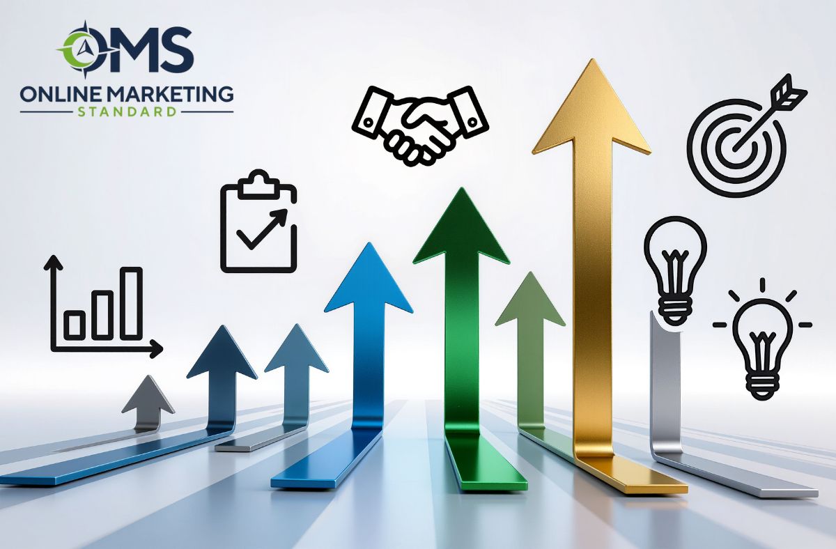 Digital marketing dashboard displaying Google Analytics metrics used to boost traffic and enhance online visibility for small businesses