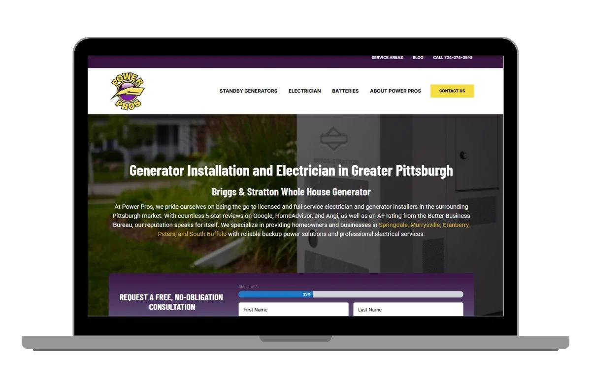 Power Pros New WordPress Website Using Avada