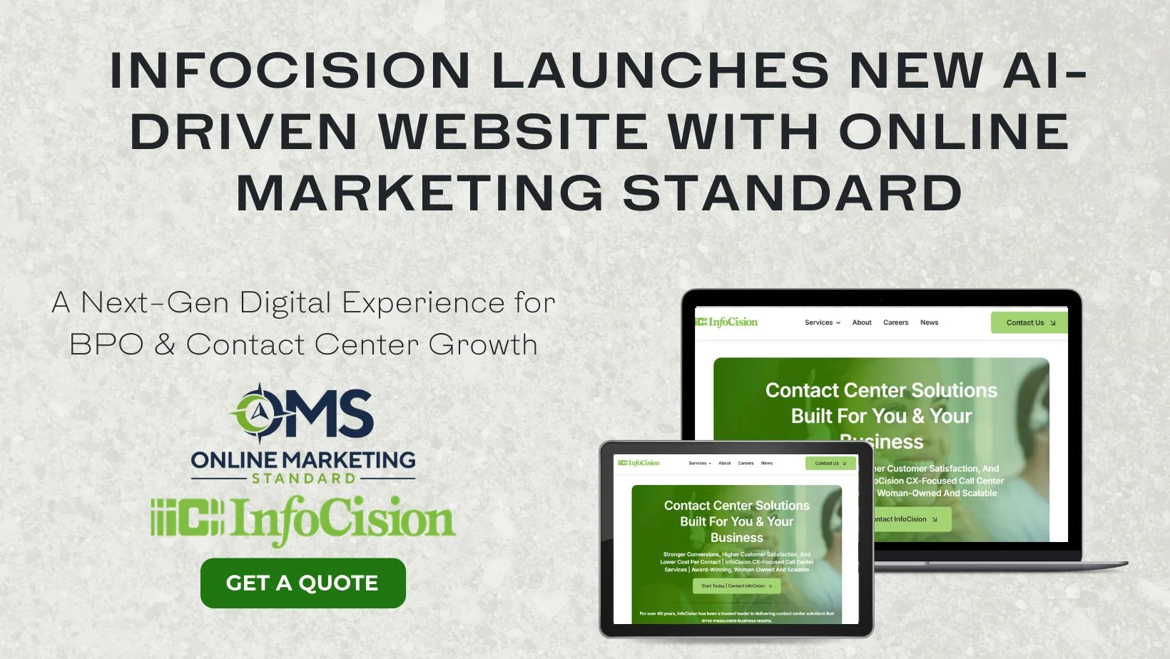 InfoCision Launches New AI-Driven Website with Online Marketing Standard